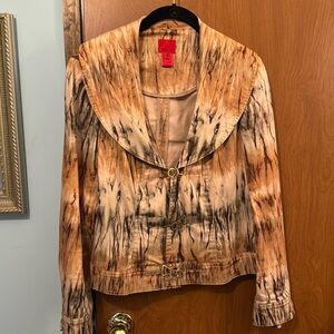 Jacket with Collar and Gold Hardware